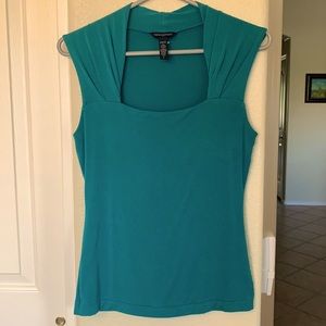 Banana Republic Teal Stretch Tank Top Women's Size Small